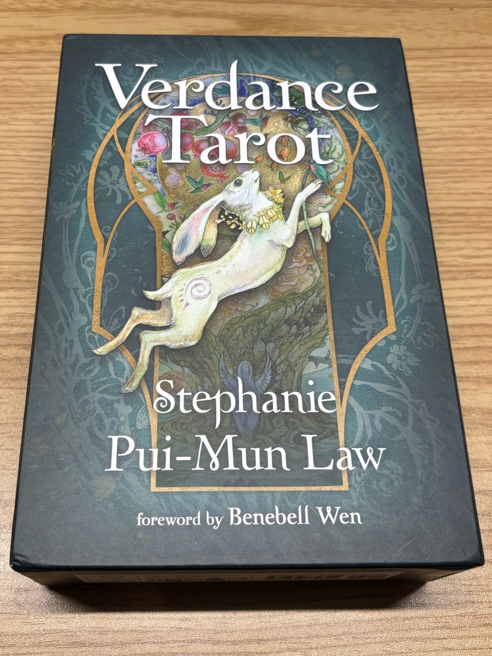 Verdance Tarot Deck by Stephanie Pui-Mun Law - Teal & Gold Artwork